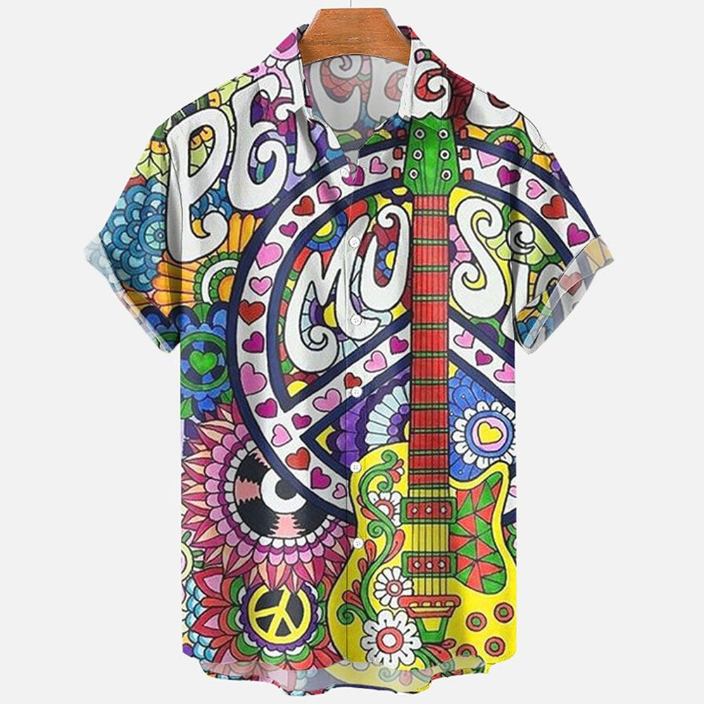 Hawaiian Shirts For Men Fashion Comfortable Unisex Short Sleeve Tops Beach Travel Surf Casual Shirts Oversized Men's Shirts