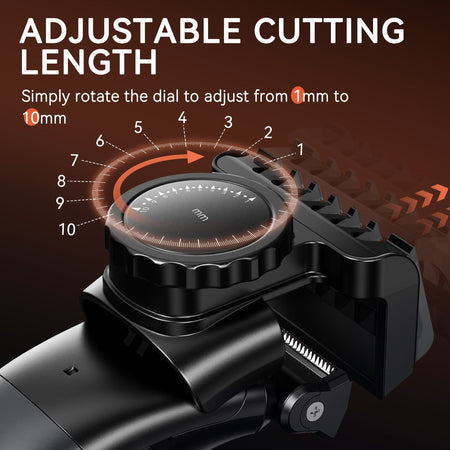 MAXGROOM 3 in 1 Men Bidirectional Body Hair Trimmer Electric Shaver IPX6 Waterproof Double-edged Razor Whole Body Hair Trimmer