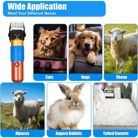Electric Animal Fur Shears Farm Supplies Sheep Goat Shears Pets Dogs Rabbit Shearing Shaver Clipper Grooming