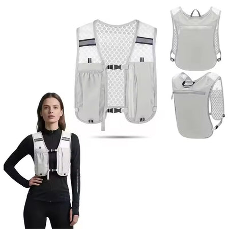 Cycling Running Hydrating Vest Ultralight Breathable Hydrating Backpack Bicycle Water Bag Outdoor Hiking Marathon Sports Vest