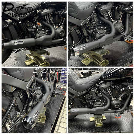 Motorbike Exhaust Pipes Exhaust Baffle Muffler For Harley M8 Softail Low Rider S T Fat Street Bob Standard Slim Deluxe 2018-2025