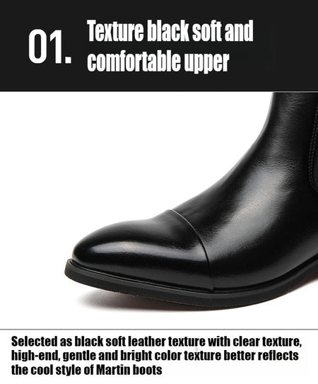 Chelsea Men's Boots with Red Sole, Ankle, Business Round Toe Slip on Sleeve Aura, Men's Boots Size 38-46 Men's Shoes Men's Boots