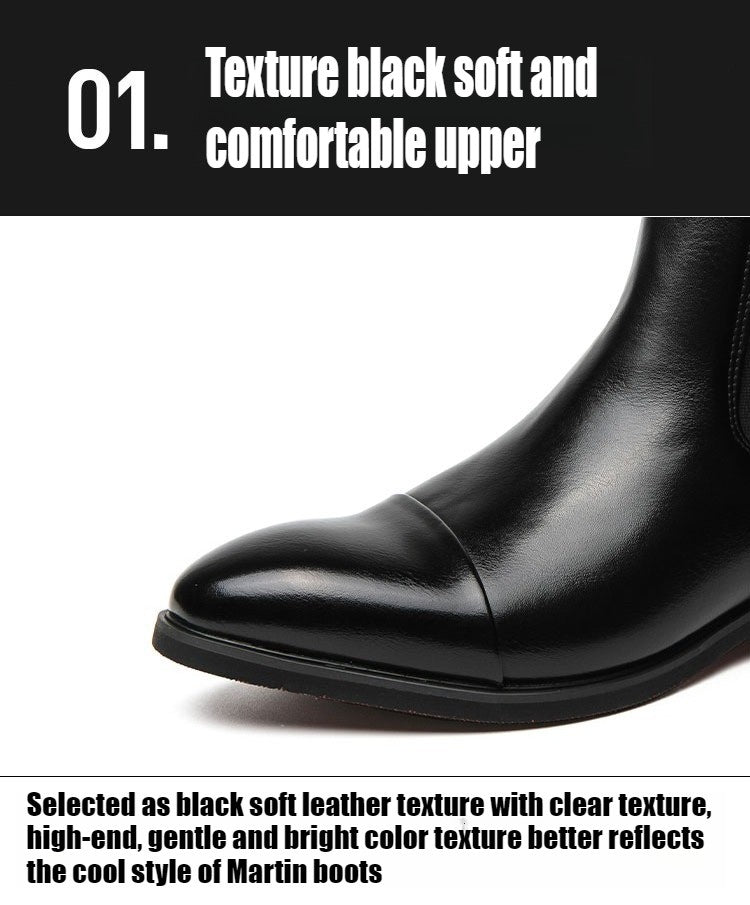Chelsea Men's Boots with Red Sole, Ankle, Business Round Toe Slip on Sleeve Aura, Men's Boots Size 38-46 Men's Shoes Men's Boots
