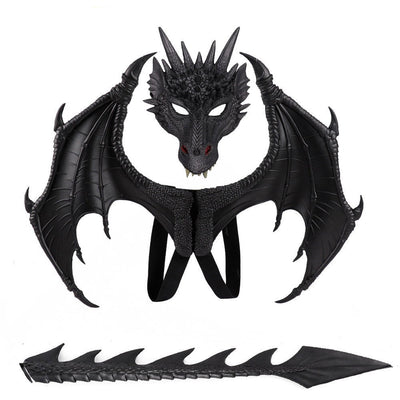 Animal Cospty Dragon Costume Purim Christmas Gift Carnival Party Cosplay Set Wing and Tail faucet Costume