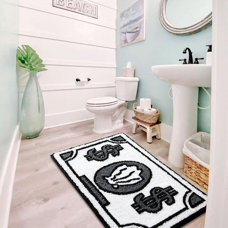 VIKAMA Coin Pattern Rug SpongeBob Style Home Bedroom and Living Room Floor Mat Non-Slip Anti-Fouling Carpet Home Decoration