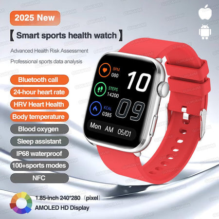 2025 New For Xiaomi Redmi Watch 5 Bluetooth Call GPS Tracking NFC Heart rate IP68 Waterproof Sport Fitness Smart bracelet Unisex