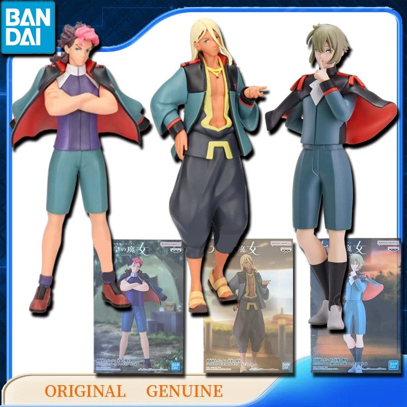 Bandai Original Genuine BANPRESTO SULETTA CHUATURY NIKA MIORINE ELAN GUEL Qposket Anime Action Figures Toys Gift Model Ornaments