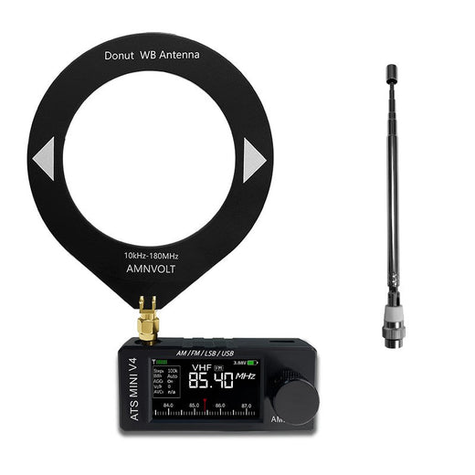 V4 AMNVOLT ATS Mini SI4732 All Band Receiver Supports AM/FM/SSB/LSB/USB  Built-in Hi-Z Headphone Amplifier for HAM