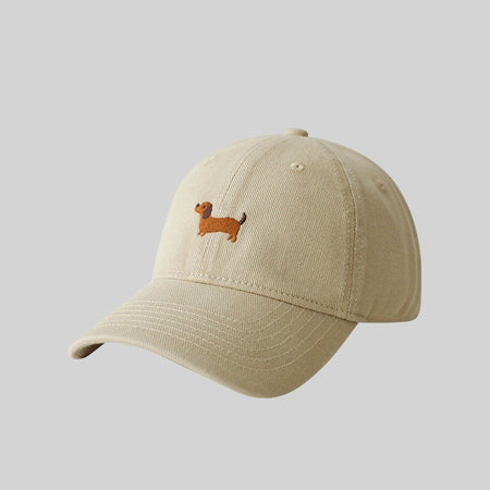 Dachshund Embroidery Baseball Hat Sunscreen Fashion Outdoor Hat Suitable for Men and Women for Daily Leisure Matching