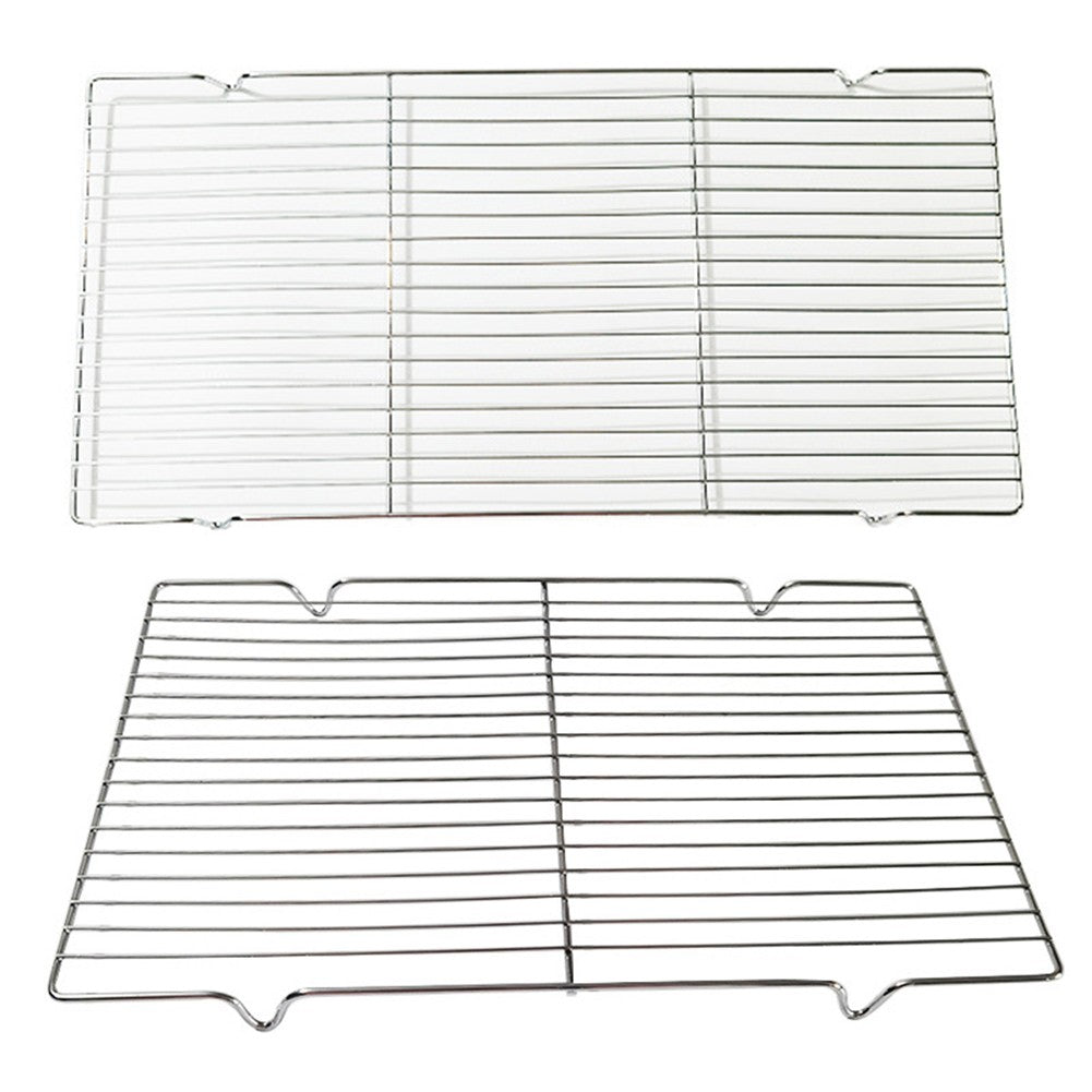 1PCS Stainless Steel Mat Net Grid Shape Rectangle Grill Grilling Mesh Net BBQ Tools Square Barbecue Net Barbecue Stove Parts