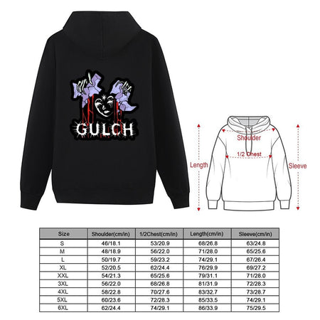 GULCH MUSIC ART Hoodie men's sweat-shirt set male clothes men clothes mens clothing new in hoodies
