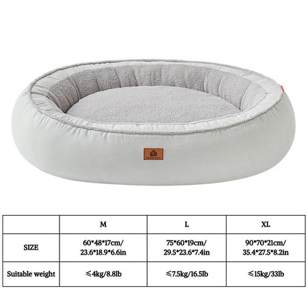 Dog Bed for Small Medium Dogs-Washable Furry Dog Beds, Winter Fleece Pet Beds with Removable Zipper Cover