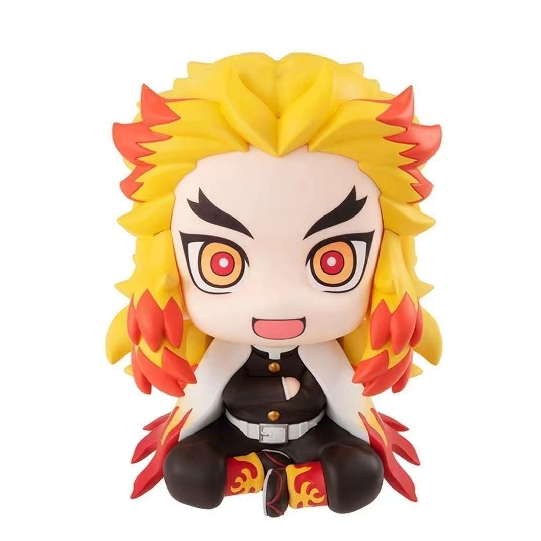 Anime Demon Slayer Doll Toy 6cm Nezuko Tanjirou Zenitsu Inosuke Kyoujurou Kanawo Action Figures Model Toy Kid Xmas Birthday Gift
