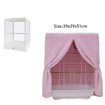 Winter Warm Bird Cage Cover Breathable Splashproof Large Bird Cage Cover Parrot Cage Shading Protective Products Bird Supplies