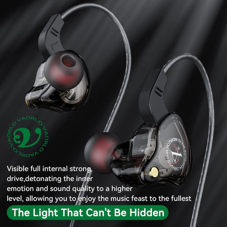 Mobile Wired Headphones Heavy Bass 3.5mm For Phone Earphones Stereo In Ear Headphones with Mic Earbuds Hifi Music Sport Headset