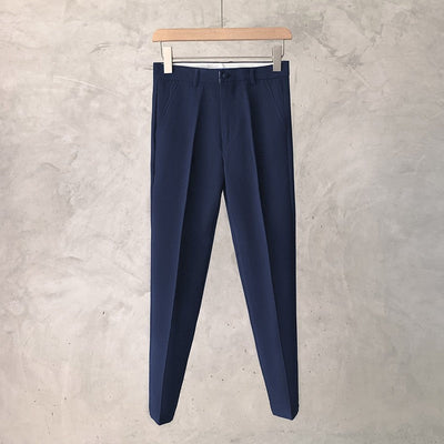 Slim Fit Trousers for Men Tressed Man Suits Pants Cheap Summer 2025 New in Dress Work Wear Elegant Suit Pants Clothes Z107