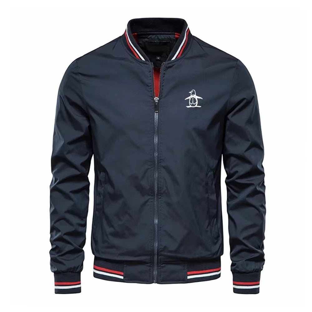 New/Korean/Golf/Men's stand up collar jacket zipper sportswear, Spring and Autumn fashion men's outdoor casual zipper jacket