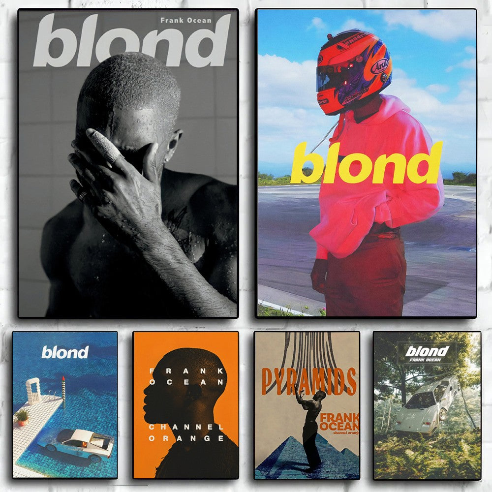 Frank Ocean Blond Album Prints Poster Pop Music Artists Canvas Painting for Living Room Home Decor Poster Fans Gifts-unframed
