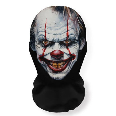 Halloween Skeleton Mesh Hood Mask | Elastic Breathable | Scary Party Cosplay Face Cover