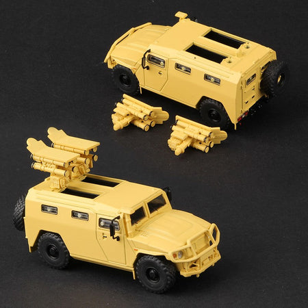 Massdi 1:64 Tiger Gaz Armored Vehicle Car Model M1151 Off-Road Antitank Alloy Miniature Diecast Vehicles Toy Collection