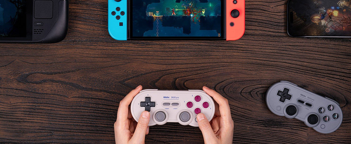 8Bitdo SN30 Pro Bluetooth Wireless Gaming Controller with Hall Effect for Switch 2 MacOS Android Raspberry Pi Windows Steam Deck