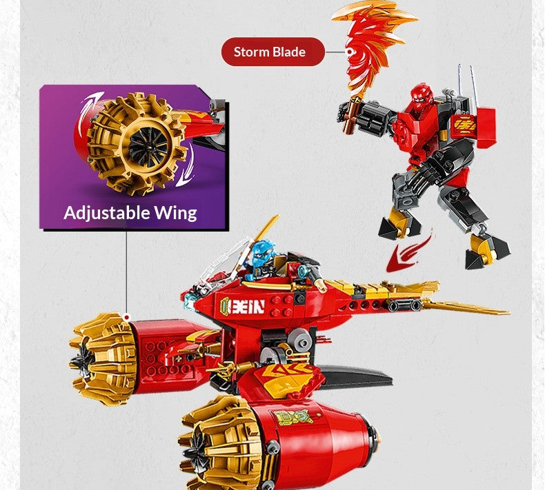 LEGO 71830 Kai's Storm Mech Tank Phantom Ninja Series Toys Children's Building Blocks for Birthday and Christmas Gifts