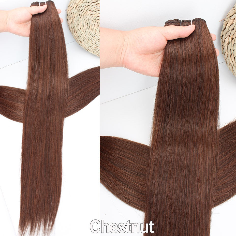 Russia Straight Hair Weave Bundles 65cm 200G Fiber Synthetic Hair Extensions Bio Protein Heat Resistant Ponytail Cosplay Hair