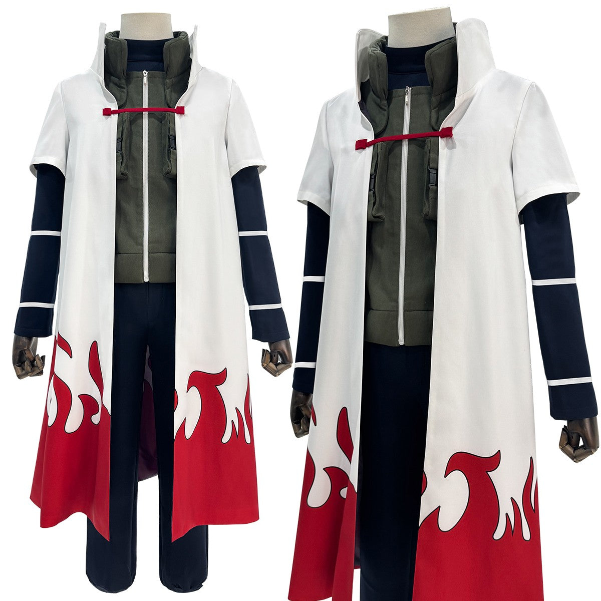 HOLOUN Anime Namikaze Minato Cosplay Costume Cloak Vest T-shirt Pants Pouch Cos Convention Gift