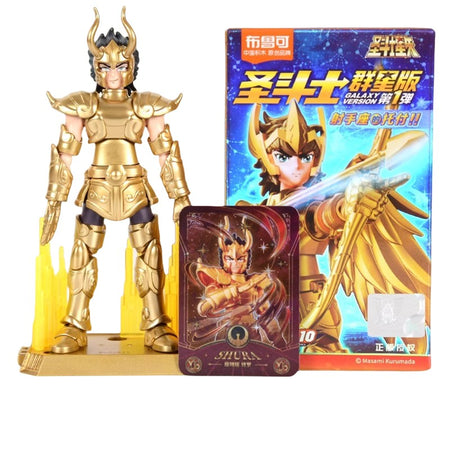 Blokees Gold Saint Action Figure Galaxy Version 02 Libra Dohko Sagittarius Saint Seiya Assembling Toys Children Birthday Gift