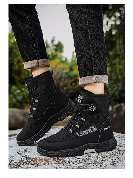 Men Top Quality Casual Snow Boots Waterproof Warm Winter Shoes Men Hiking Boots Outdoor Mountain Climbing Sneaker Man Trekking