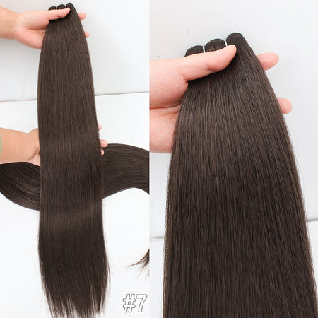 Russia Straight Hair Weave Bundles 65cm 200G Fiber Synthetic Hair Extensions Bio Protein Heat Resistant Ponytail Cosplay Hair