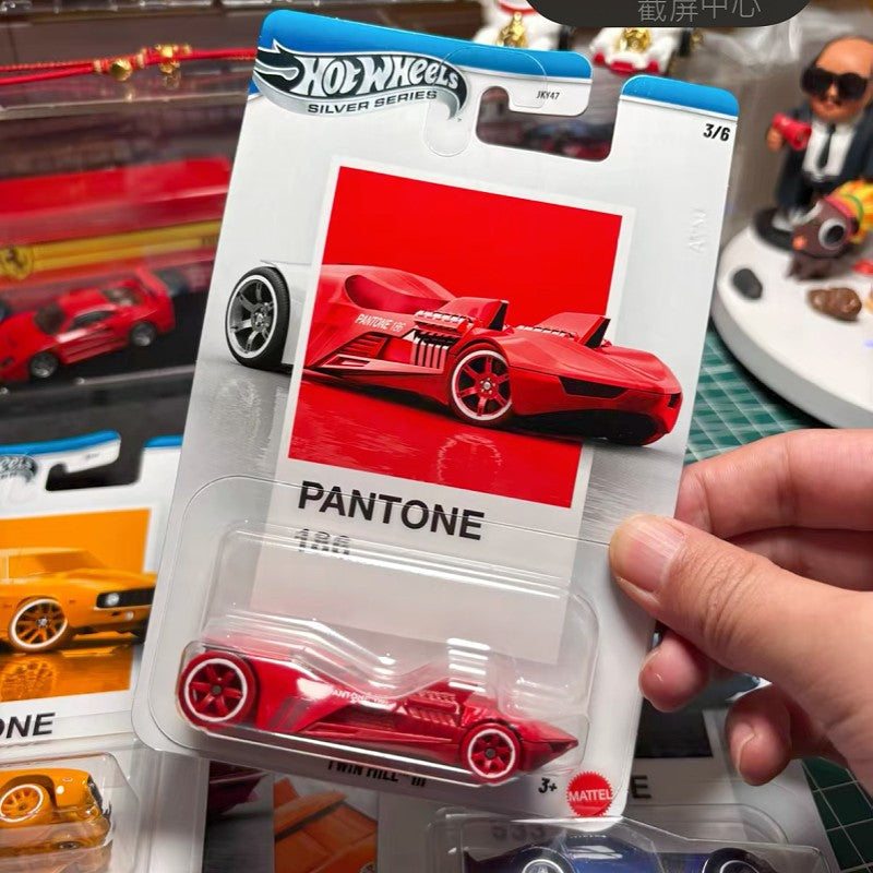 Genuine Hot Wheels Silver Series Pantone Artsy Set Porsche/Camaro/Kombi/Mustang/Nissan 1:64 Diecast Vehicle Alloy Car Model Gift