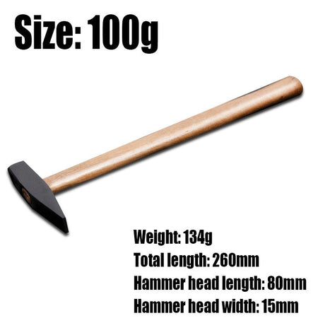 1PCS High Carbon Steel Fitter's Hammer Machinist Hammer Wooden Handle Electrician's Hammer Sheet Metal Hammer Duck Foot Hammer