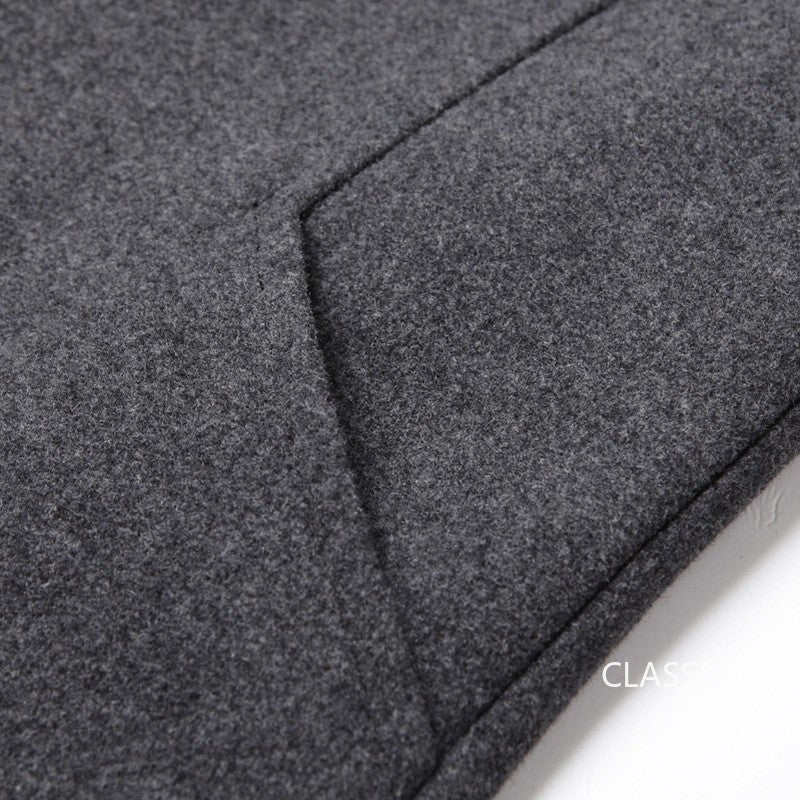 New Winter Men Cashmere Trench Coats Wool Blends Overcoats Business Casual Trench Long Jackets Male Slim Blends Coats Size 4XL