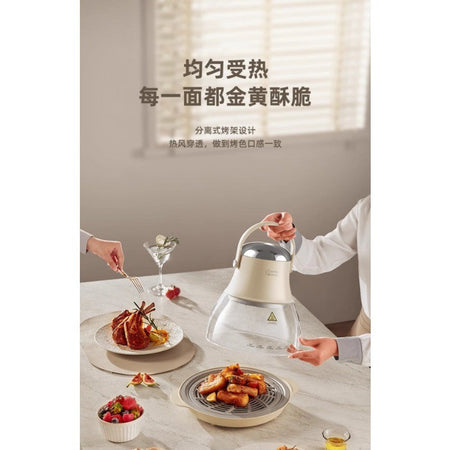 Air Fryer New Household Glass Visualization Multifunctional Large Capacity Electric Fryer Far Infrared Penetrating Heat