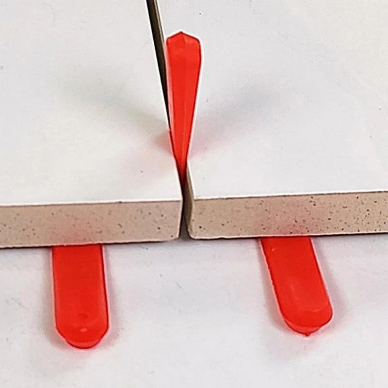 100pcs Reusable 5/6/10mm Plastic Tile Wedge Spacer Leveling Clips Floor Locator Ceramic Tiling Laying Adjustment Construction To