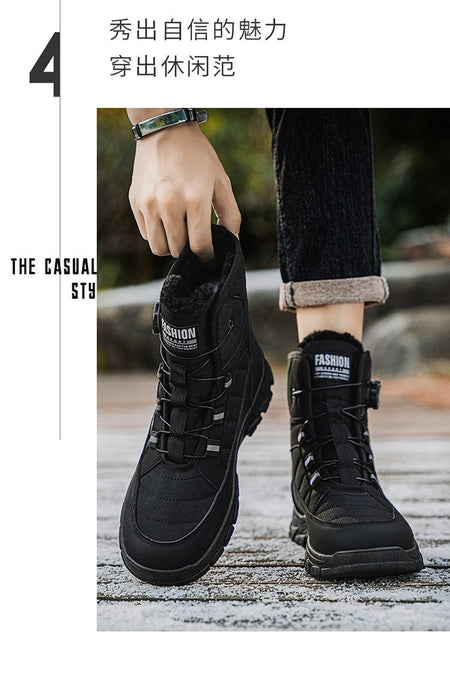 Men Top Quality Casual Snow Boots Waterproof Warm Winter Shoes Men Hiking Boots Outdoor Mountain Climbing Sneaker Man Trekking