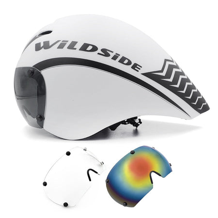 TT Cycling Helmet Lens Goggles Triathlon Tri Aero Road Bike Helmet Timetrial Race Bicycle Helmet Men Casco Ciclismo Accessories