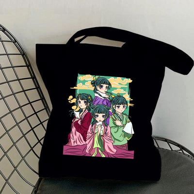 Hot Anime The Apothecary Diaries Printed Canvas Bag Messenger Bag Cute Fun Handbag Women Men Casual Tote Bag Gift