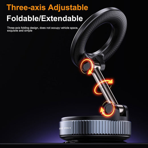 Xiaomi Strong Magnetic Phone Holder Foldable Design 360° Adjustable Vacuum Car Mount For Cell Phone For iphone Live Streaming