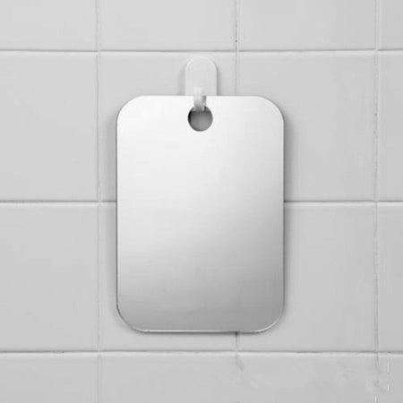 Acrylic Anti Fog Mirror Shower Shaving Fogless Mirror Washroom Travel Accessories For Women Makeup Man Shaving Bathroom Tools