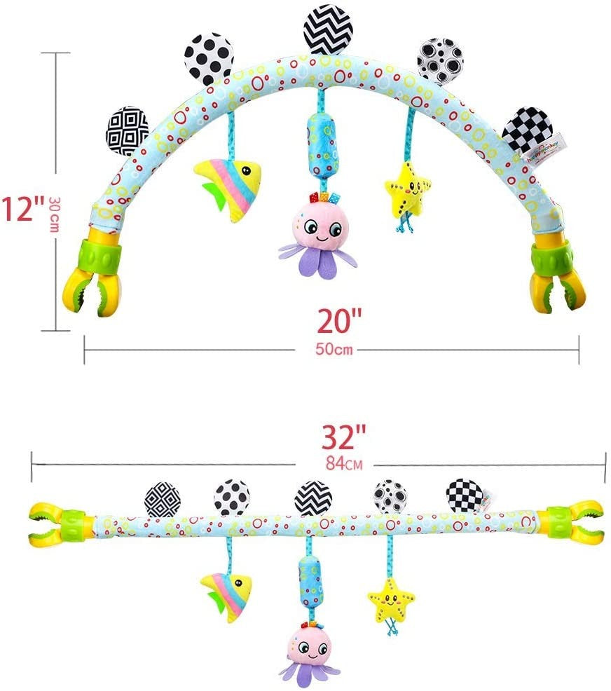 Baby Toy Toddler Cribs Cradles Hanging Bell Baby Stuff Newborn Stroller Stroller Play Arch Bed Toys for Babies 0 12 Months