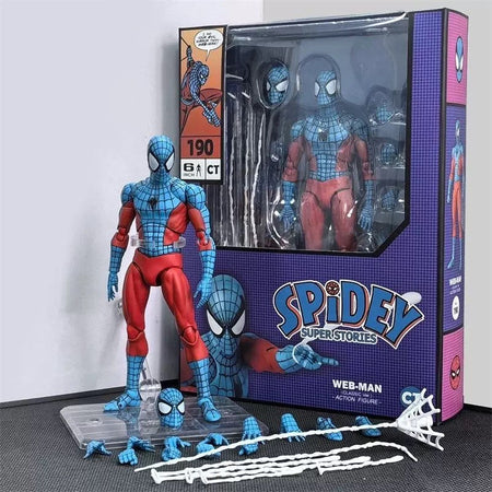 Ct Toys Spiderman Mafex 185 Classic Costume Anime Figure Ver Miles Morales 2099 Spider-man Action Figure Figurine Toys Kids Gift