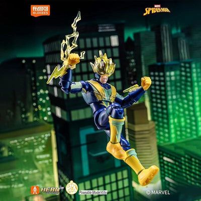 Blokees Hobie Brown Spider-Man Green Goblin Sandman Electro Shocker Spider-Man 2099action Figure Assembly Collection Toys Gifts