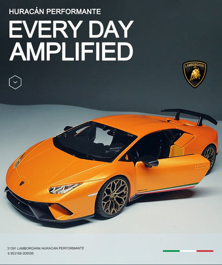 Bburago 1:24 Lamborghini Huracan Performante Alloy Car Diecasts & Toy Vehicles Car Model Miniature Scale Model Car For Children