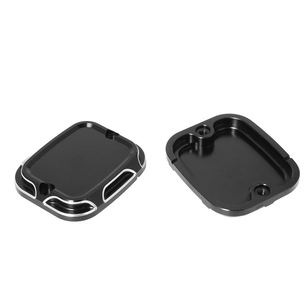 Motorcycle CNC Brake Reservoir Master Cylinder Cover F&R For Harley Touring Road King Street Electra Glide Ultra V-Rod Night Rod