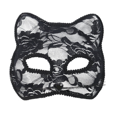 Cat Face Masquerade Mask Black White Lace Costume Accessories Costume Party Accessories Fun Prop Women Lace Mask Cosplay Event