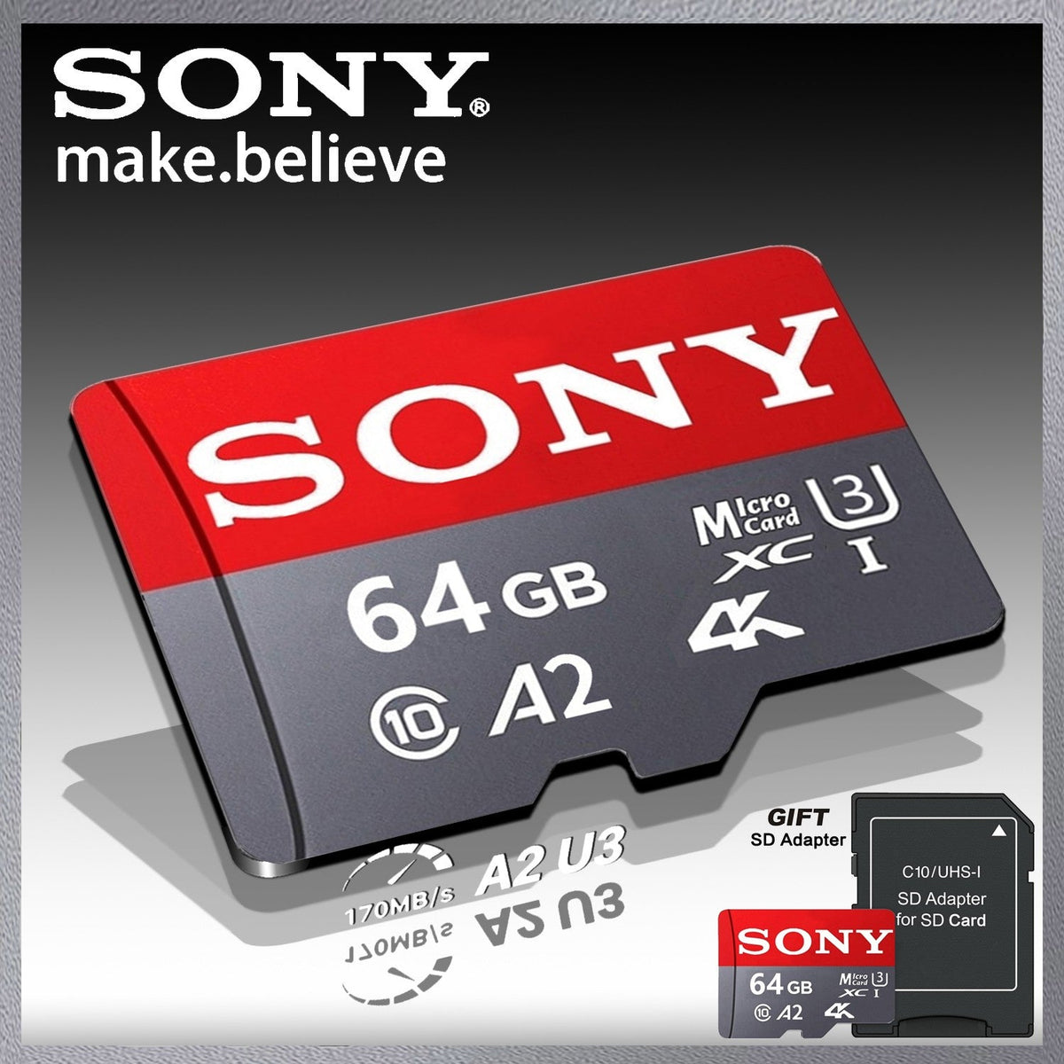 SONY SD Memory Card 1024GB 512GB Ultra Micro Mini SD Card 128GB 256GB 32GB 64GB U3 A2 TF Flash Cards for Xiaomi Phone Camera PC
