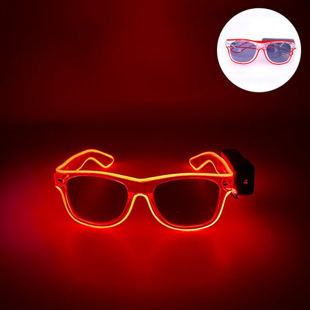 New Cool Wireless Glowing LED Light Up Glasses For Rave Festival Party Luminous Neon Mosaic Sunglasses Club Disco Eye Glasses