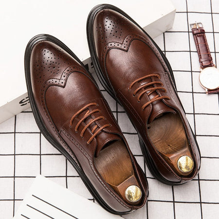 High Quality Men's Dress Shoes Classic Formal Oxford Leather Shoes Men Casual Brogues Business Shoes Man Loafers